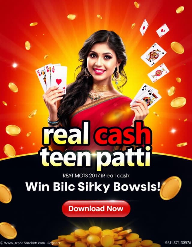 Real Cash Teen Patti Banner
